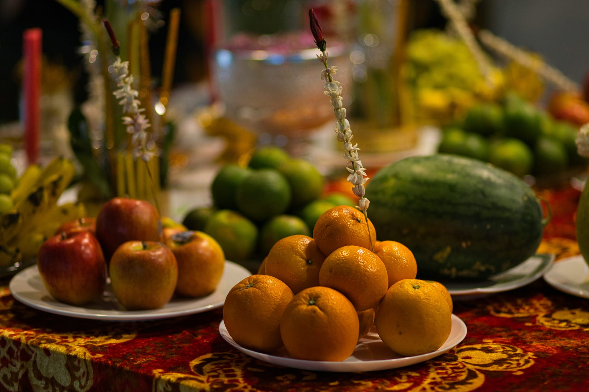 Traditional Khmer New Year offerings